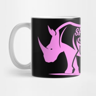 Save the Chubby Unicorn, World Rhino Day Mug